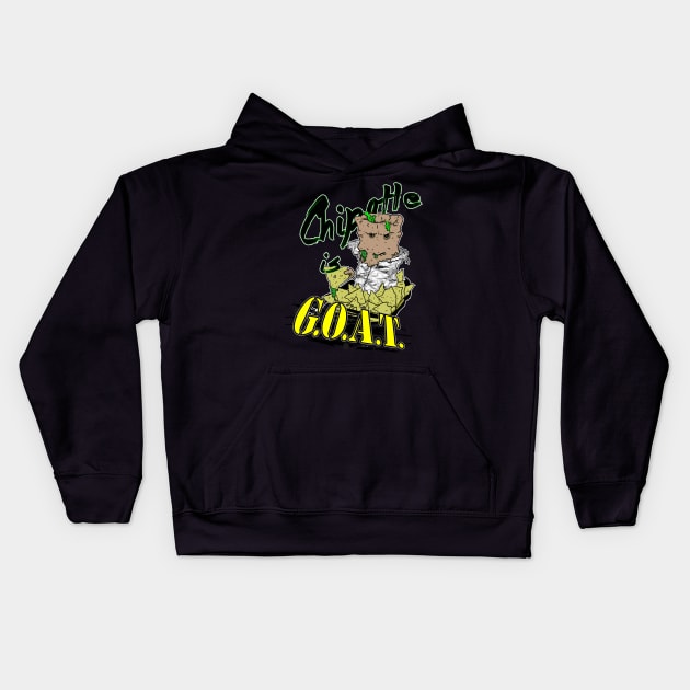 Chipotle is GOAT!!! Kids Hoodie by OwnTheElementsClothing